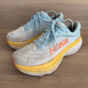 Hoka One One Bondi 8 Summer Song Running Shoes Women's Size 8 B
